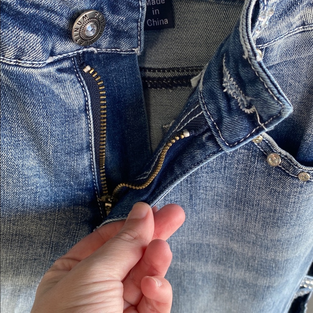 Platinum Plush Jeans - Picture 3 of 12